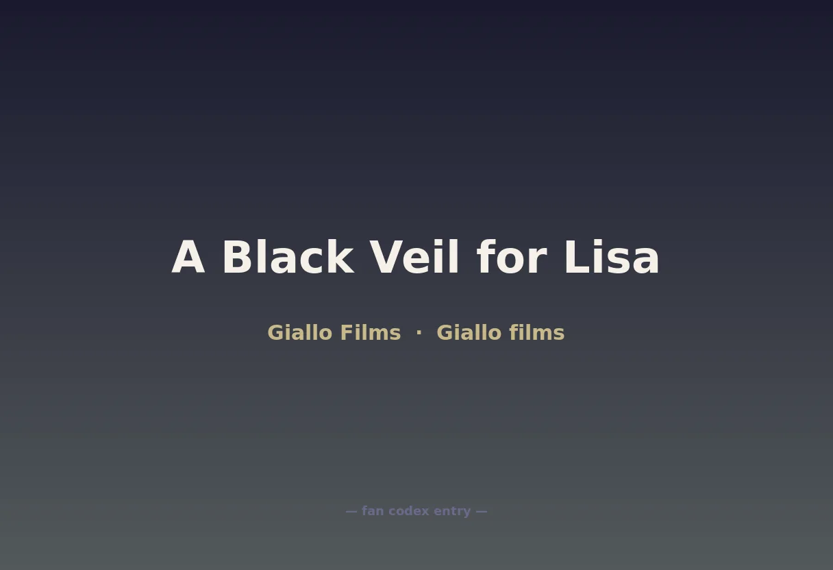 A Black Veil for Lisa