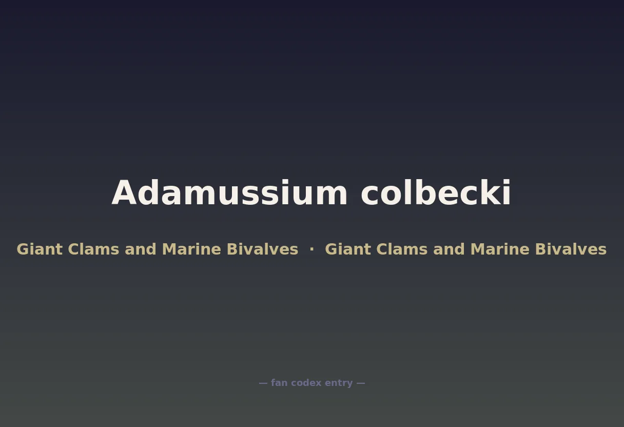 Adamussium colbecki