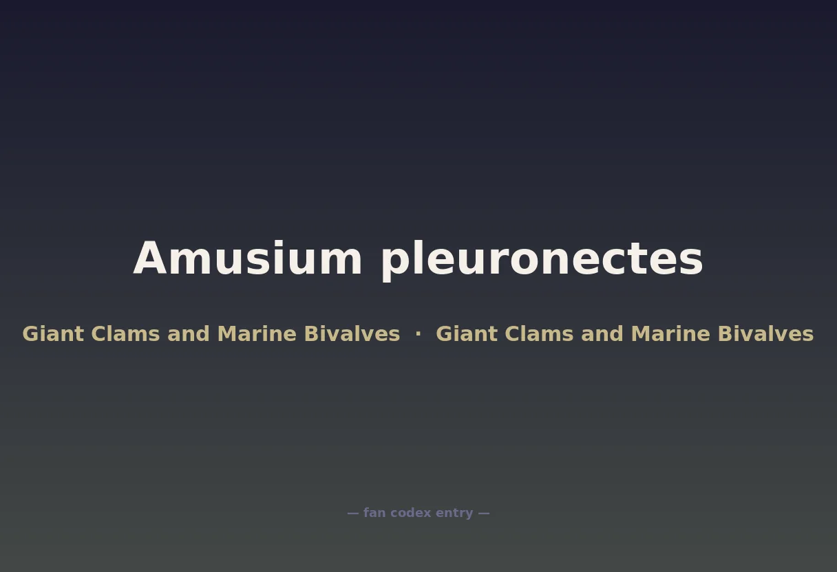 Amusium pleuronectes