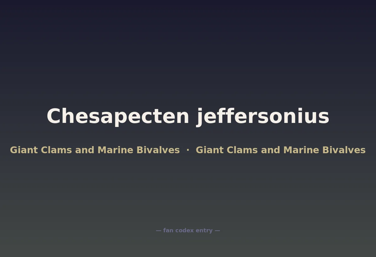 Chesapecten jeffersonius