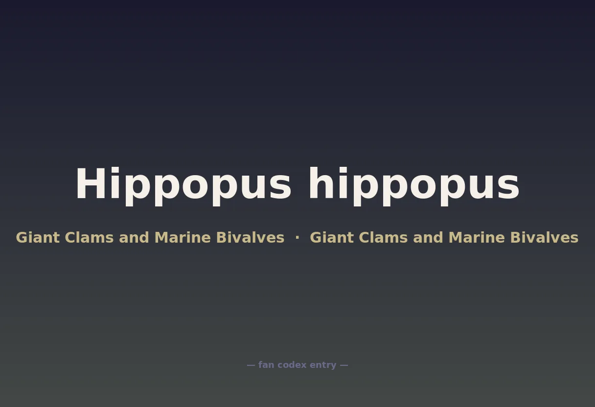 Hippopus hippopus