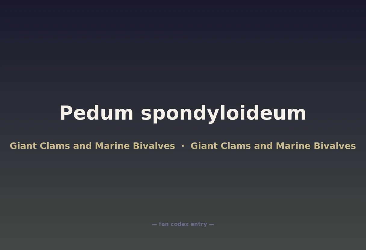 Pedum spondyloideum