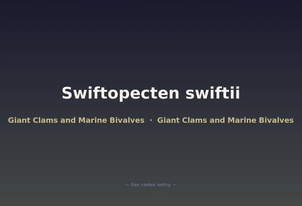 Swiftopecten swiftii