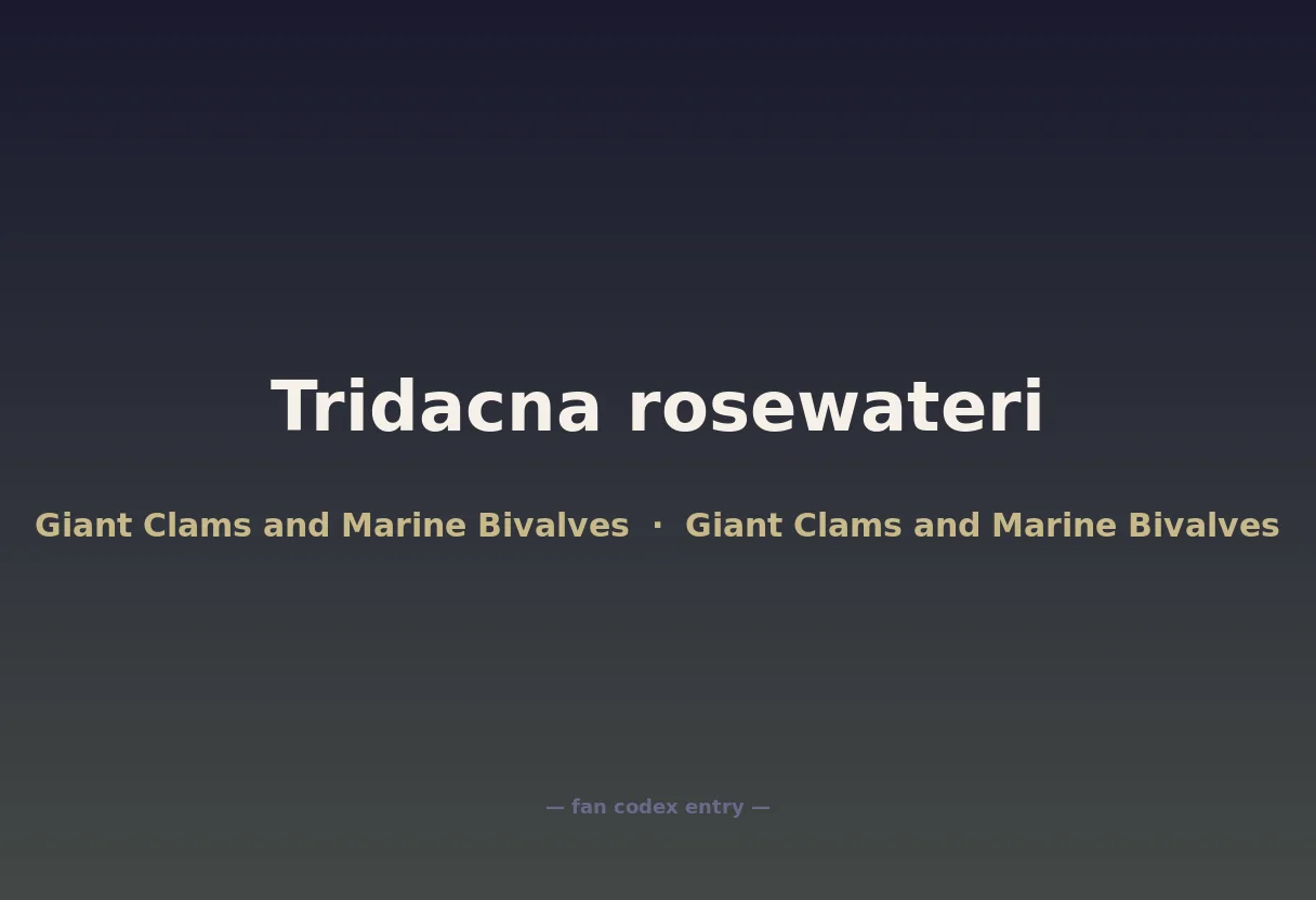 Tridacna rosewateri