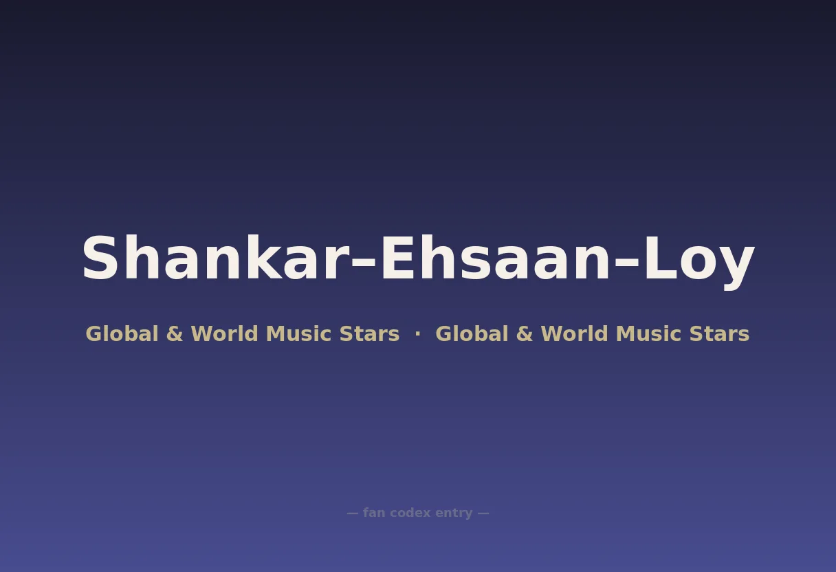 Shankar–Ehsaan–Loy