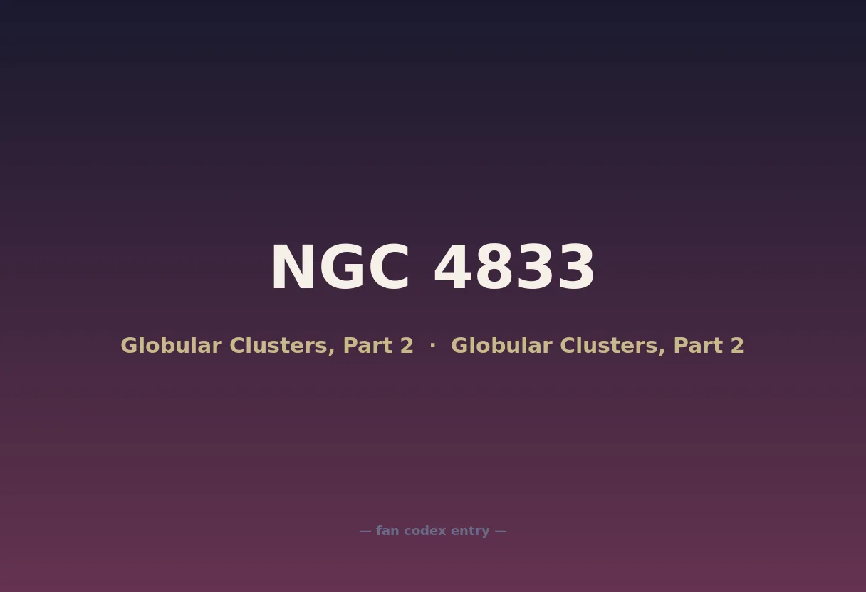 NGC 4833