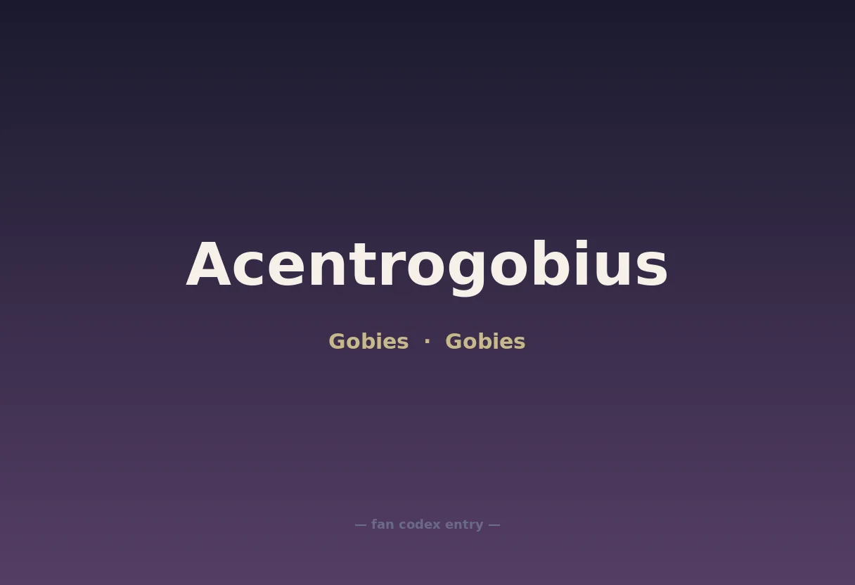 Acentrogobius