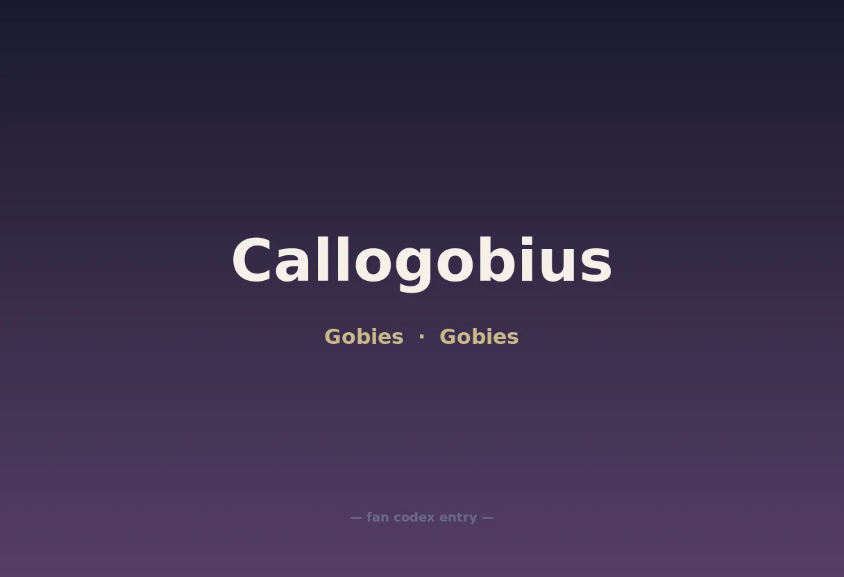 Callogobius