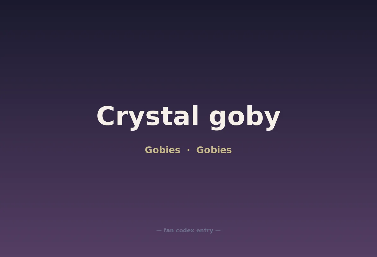 Crystal goby