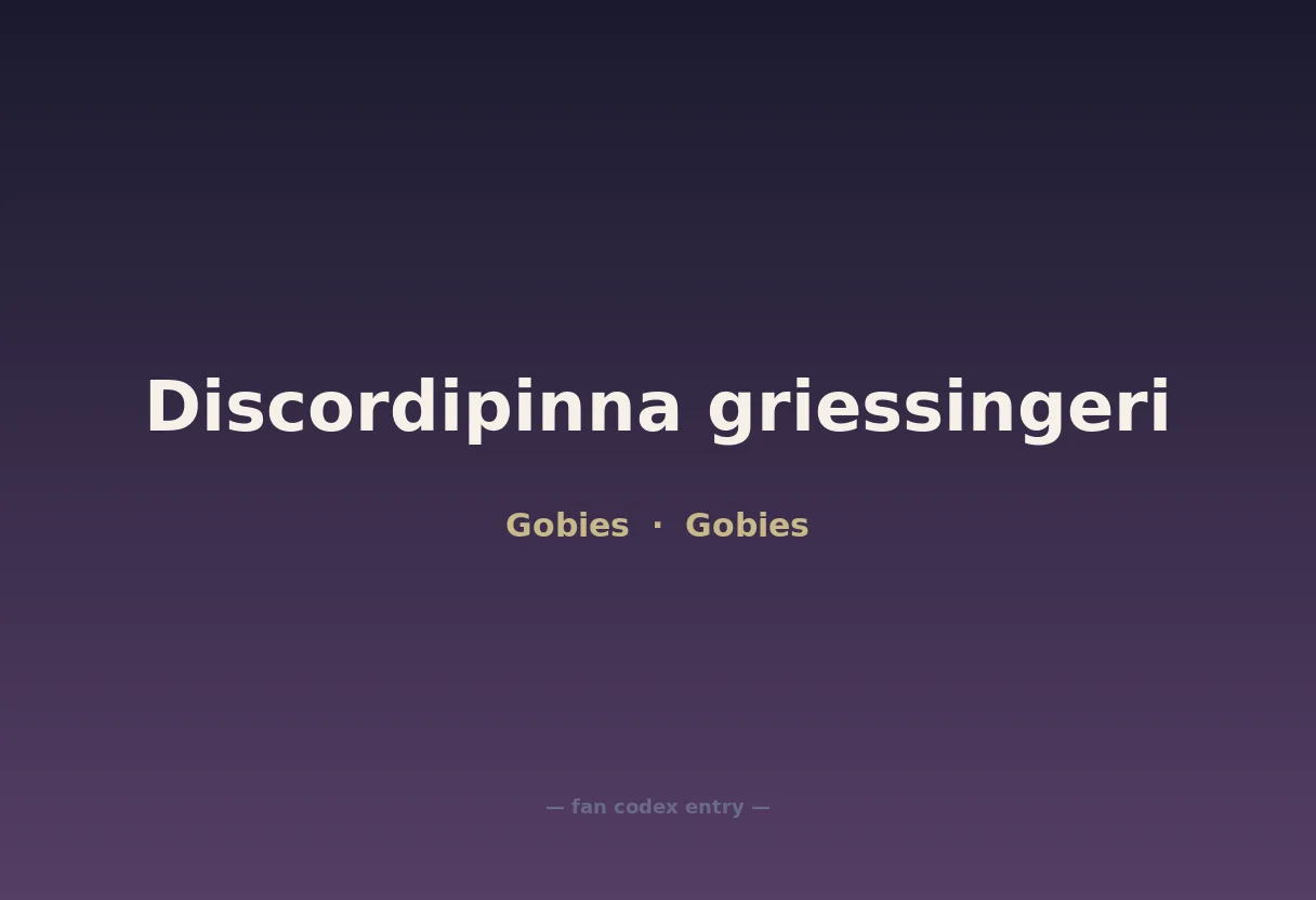 Discordipinna griessingeri