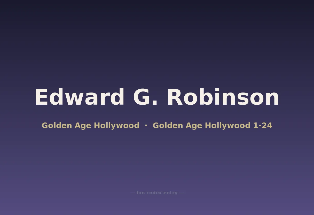 Edward G. Robinson