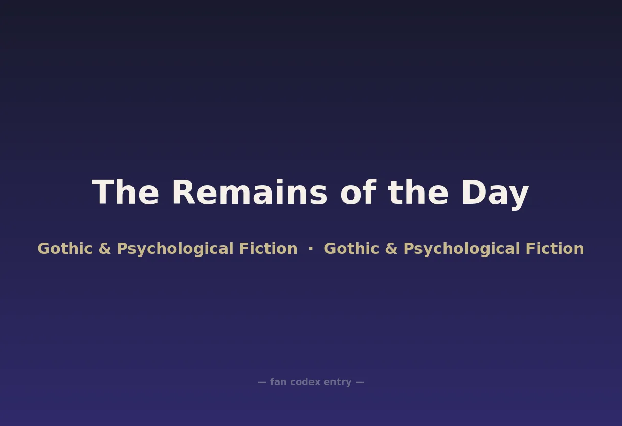 The Remains of the Day