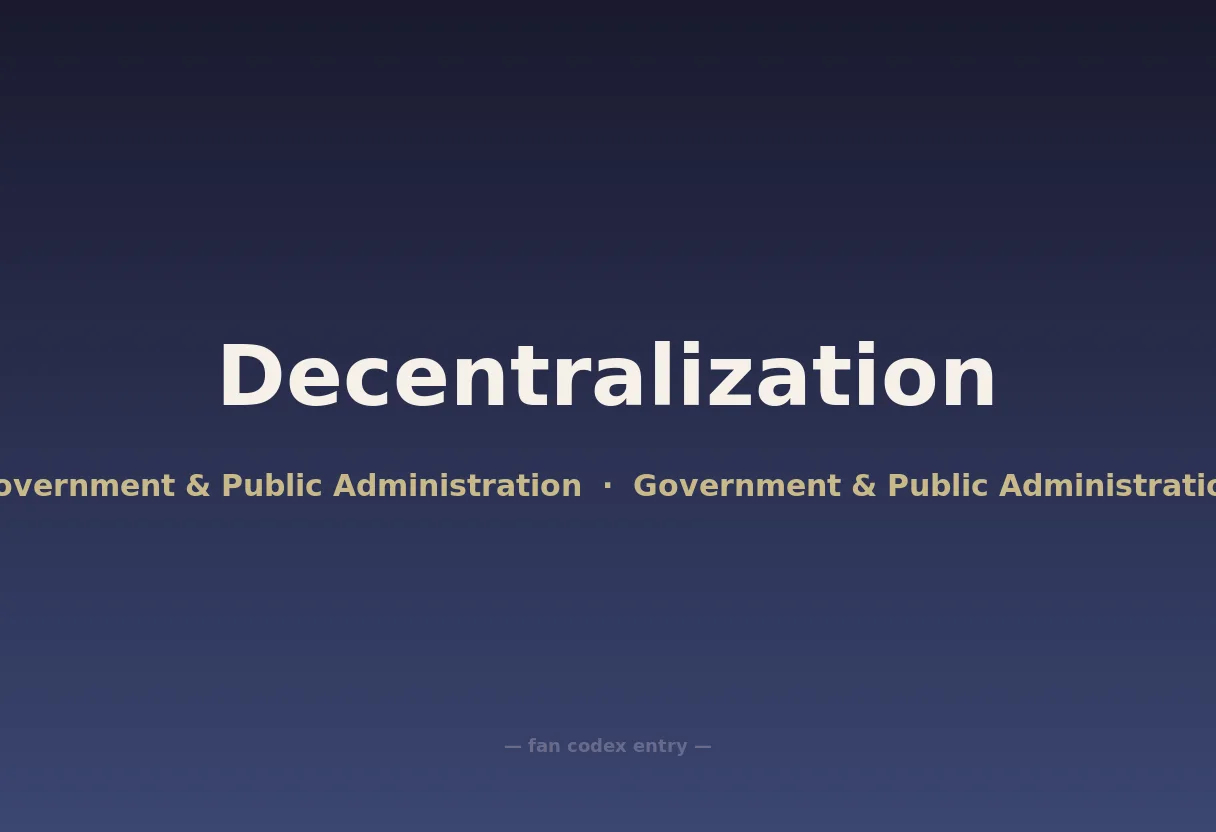 Decentralization