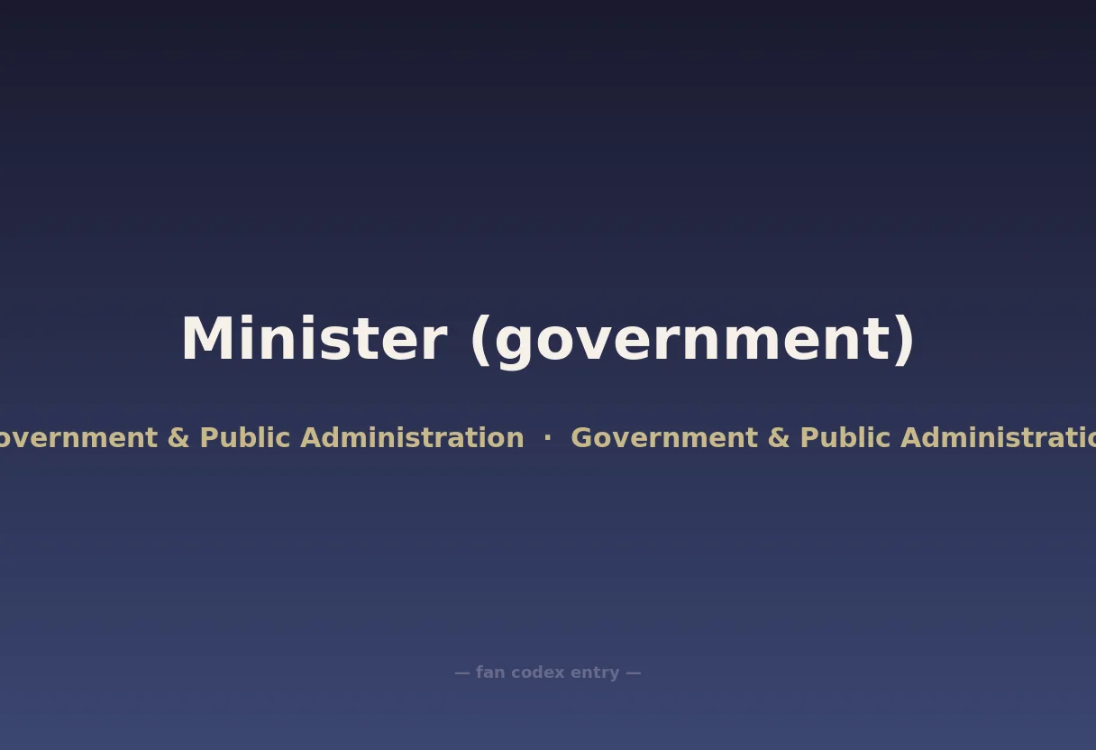 Minister (government)