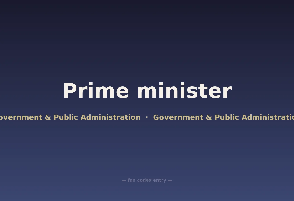 Prime minister
