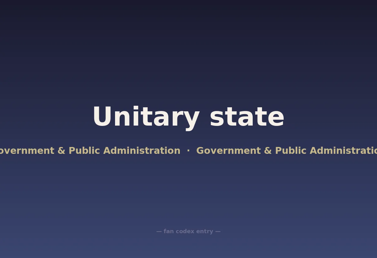Unitary state