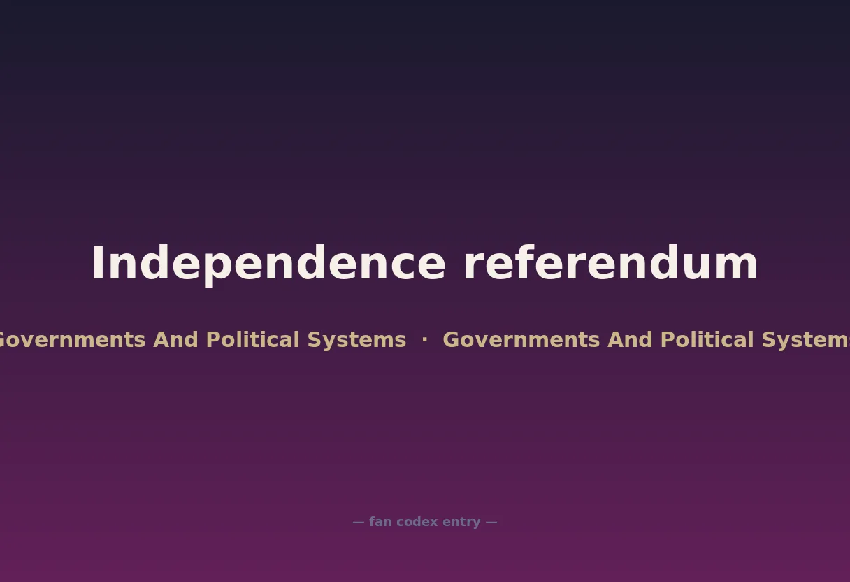 Independence referendum