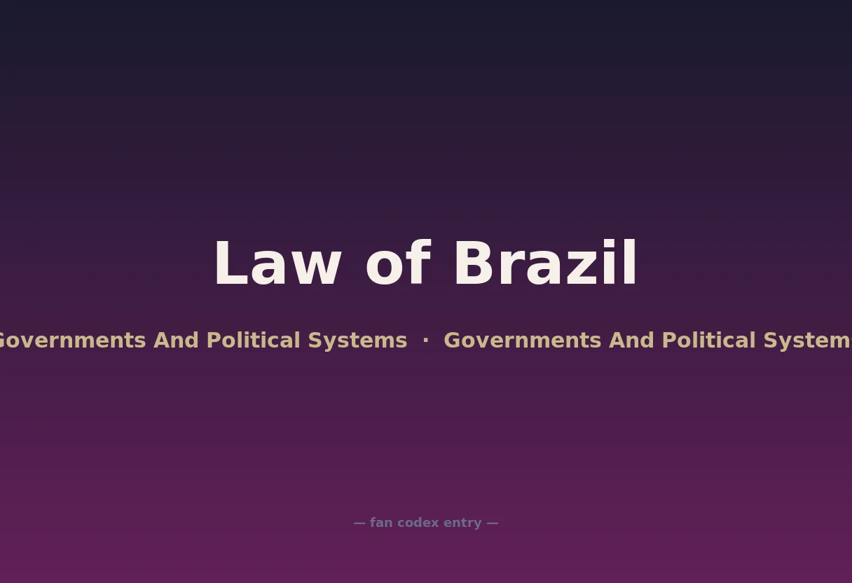 Law of Brazil