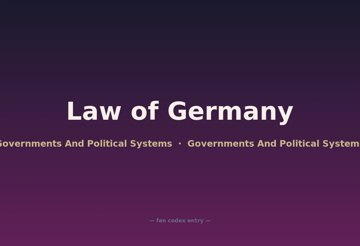 Law of Germany