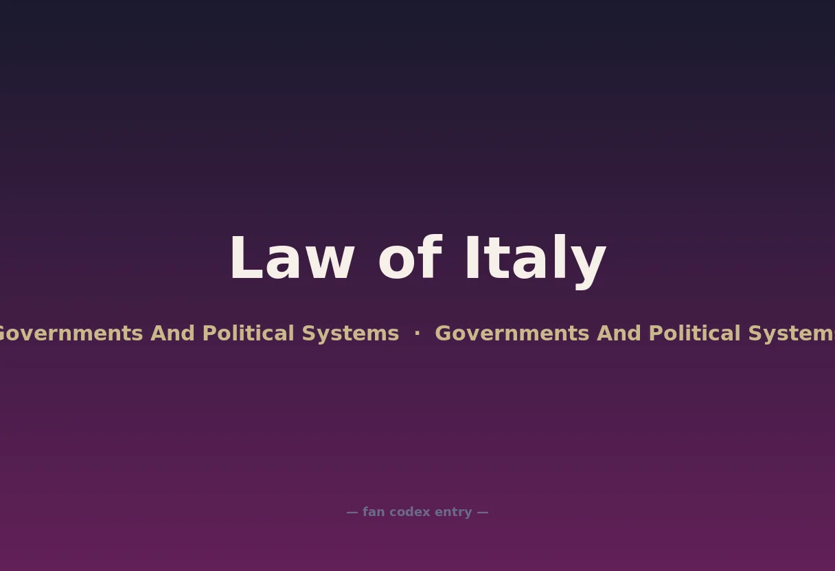 Law of Italy