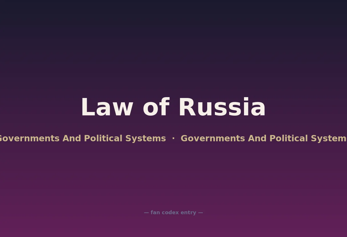 Law of Russia