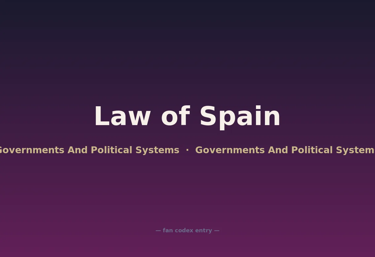 Law of Spain