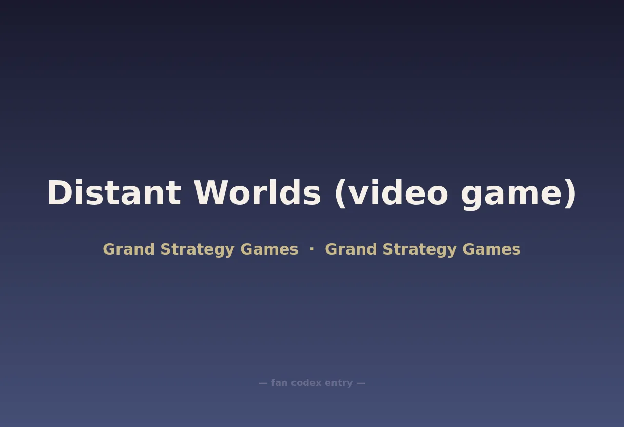 Distant Worlds (video game)