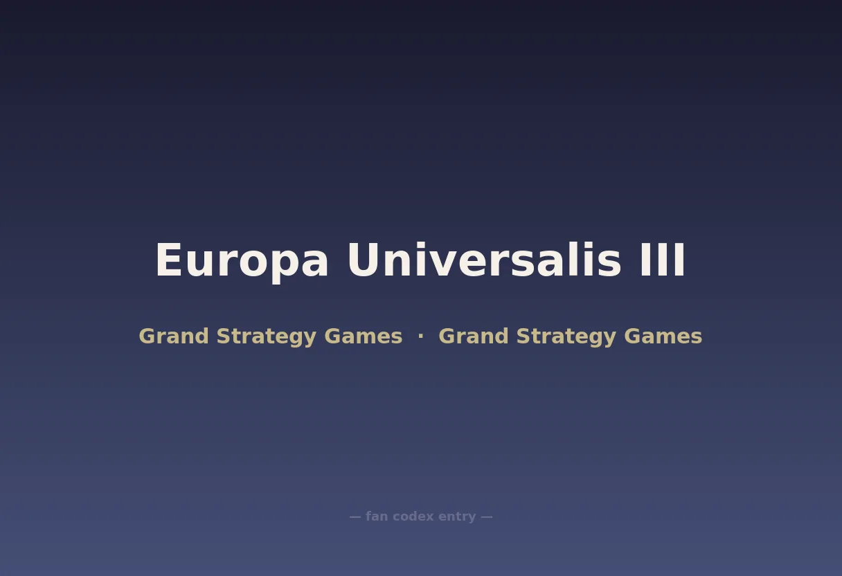 Europa Universalis III