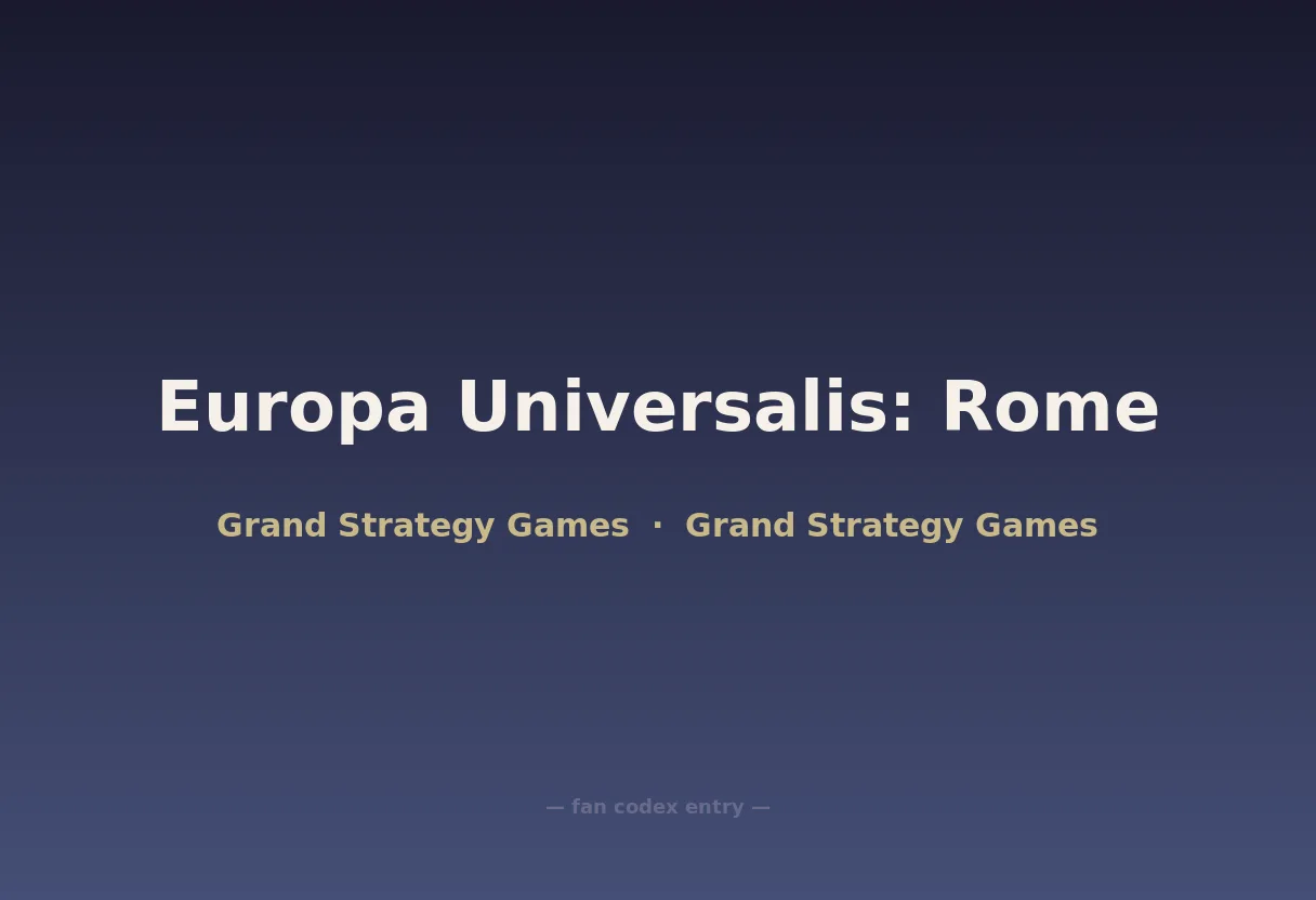 Europa Universalis: Rome