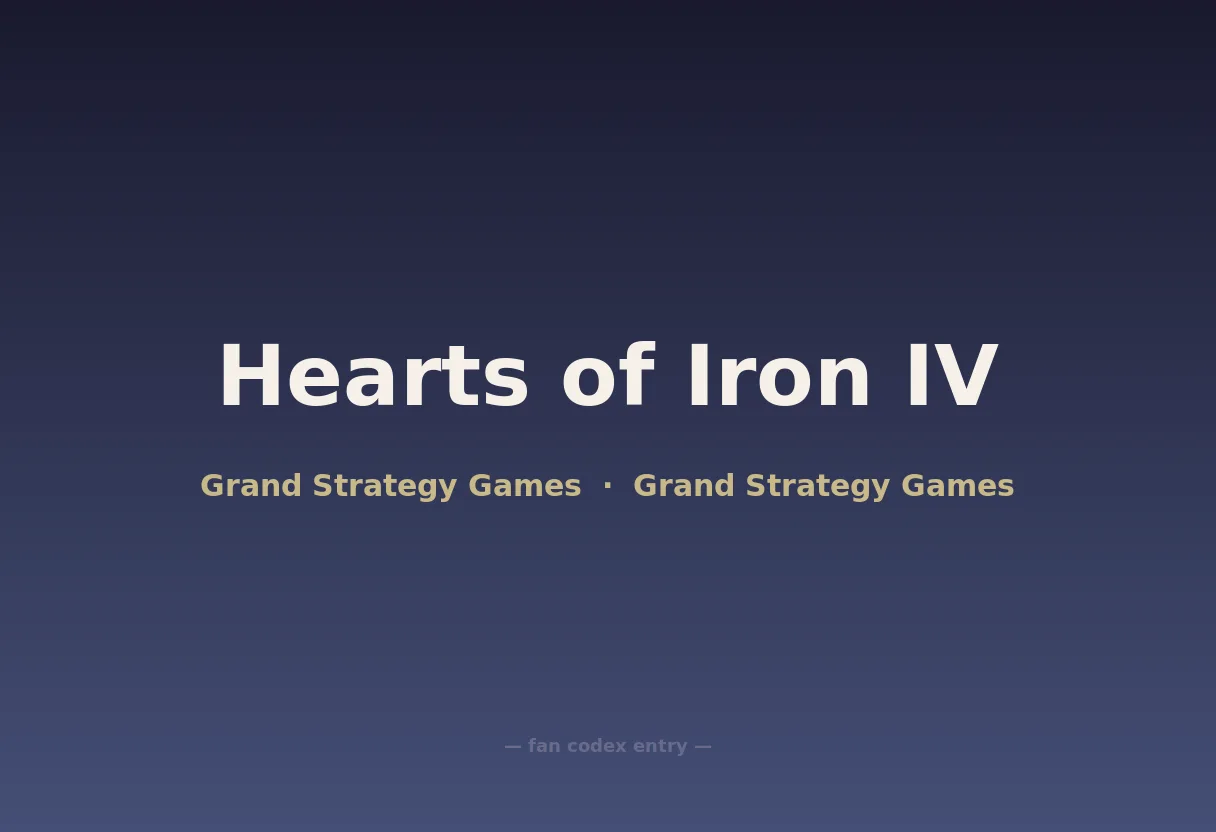 Hearts of Iron IV