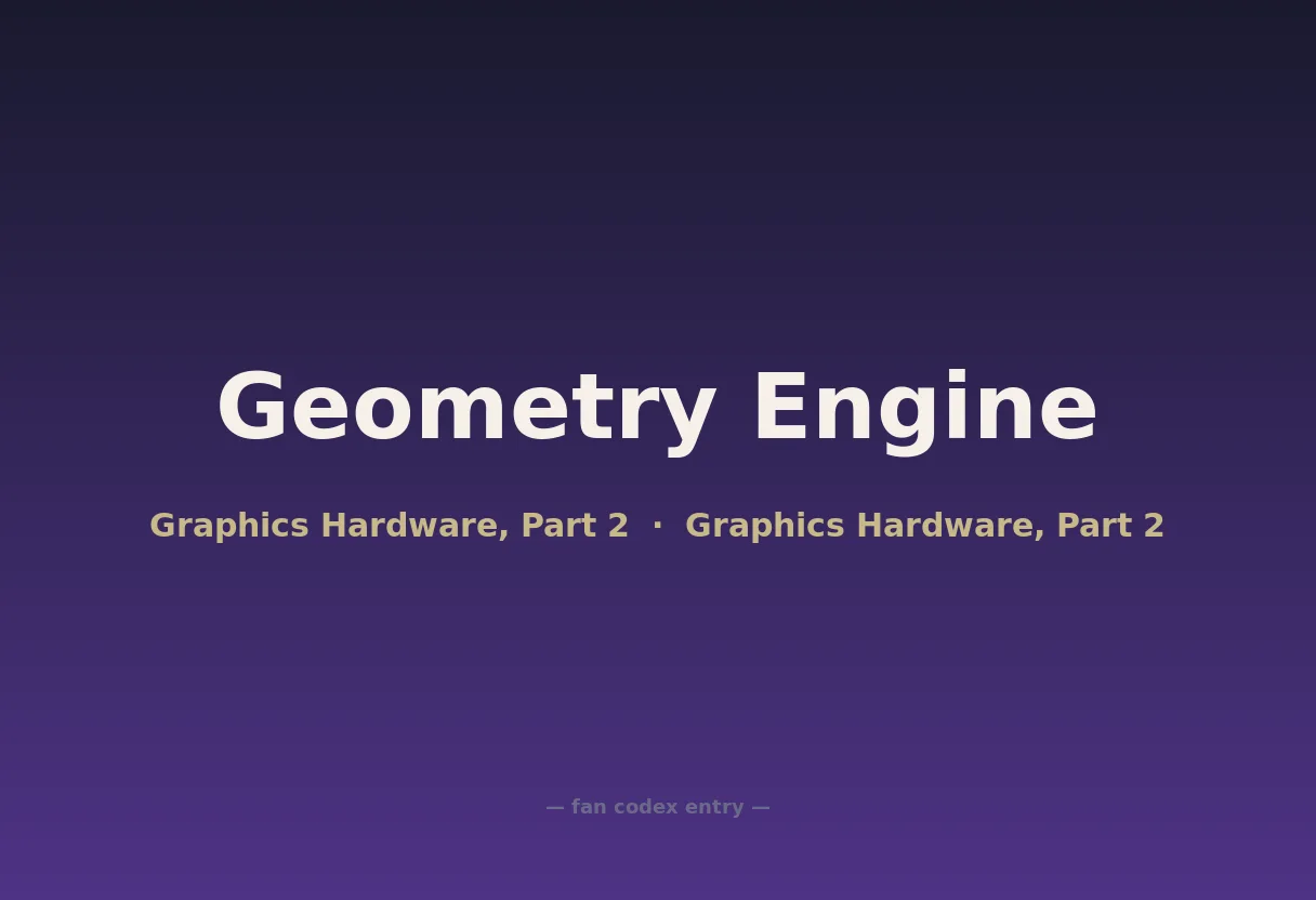 Geometry Engine