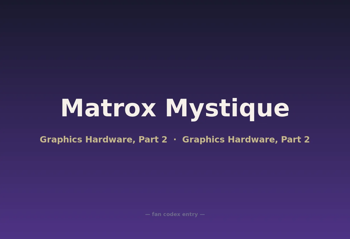 Matrox Mystique