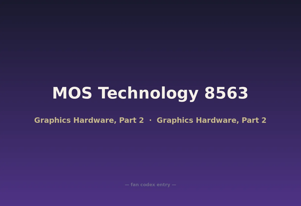 MOS Technology 8563