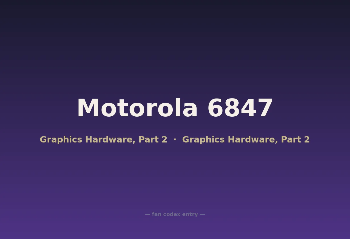Motorola 6847