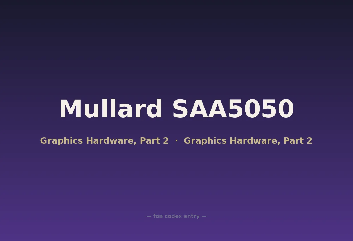 Mullard SAA5050