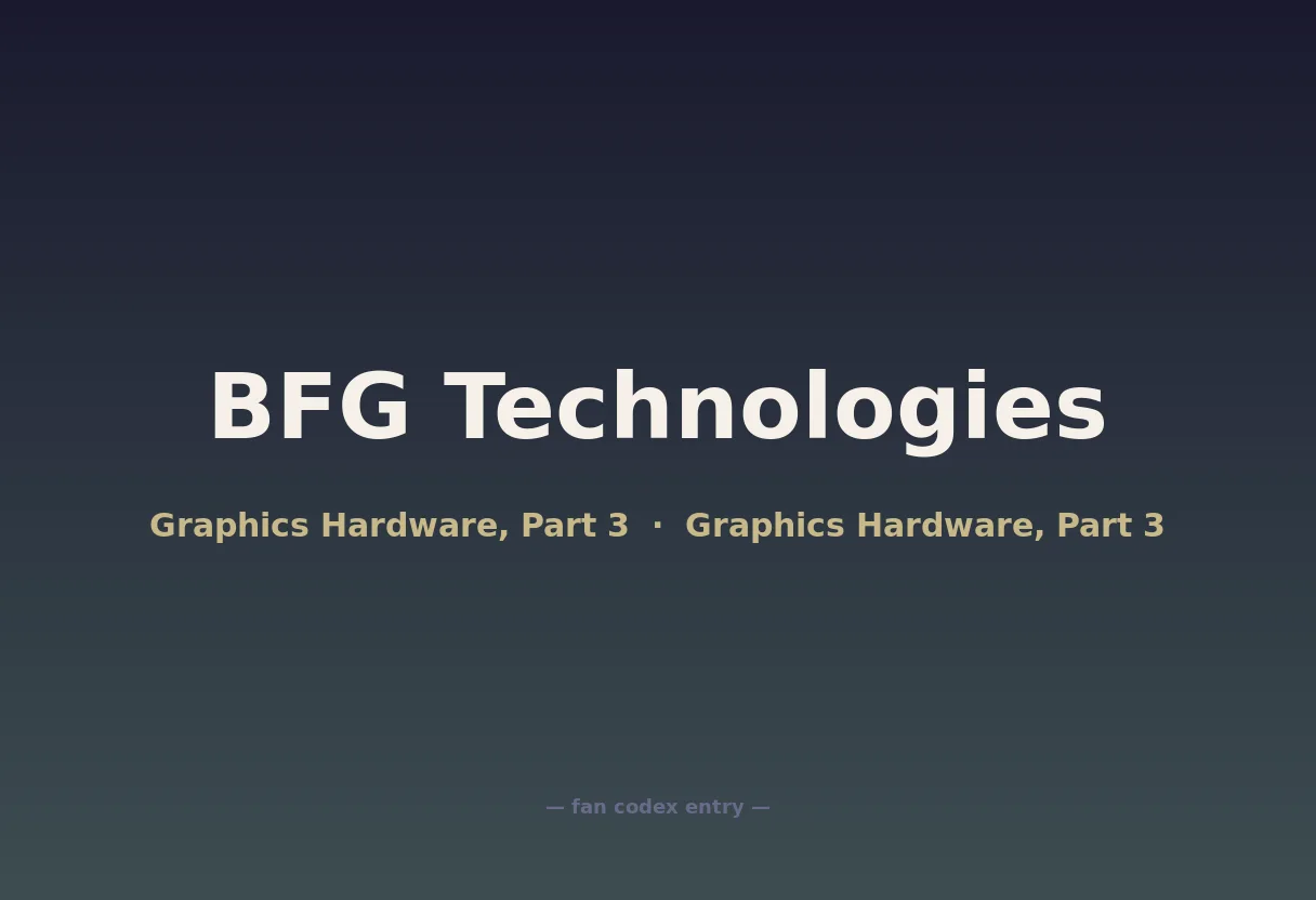 BFG Technologies