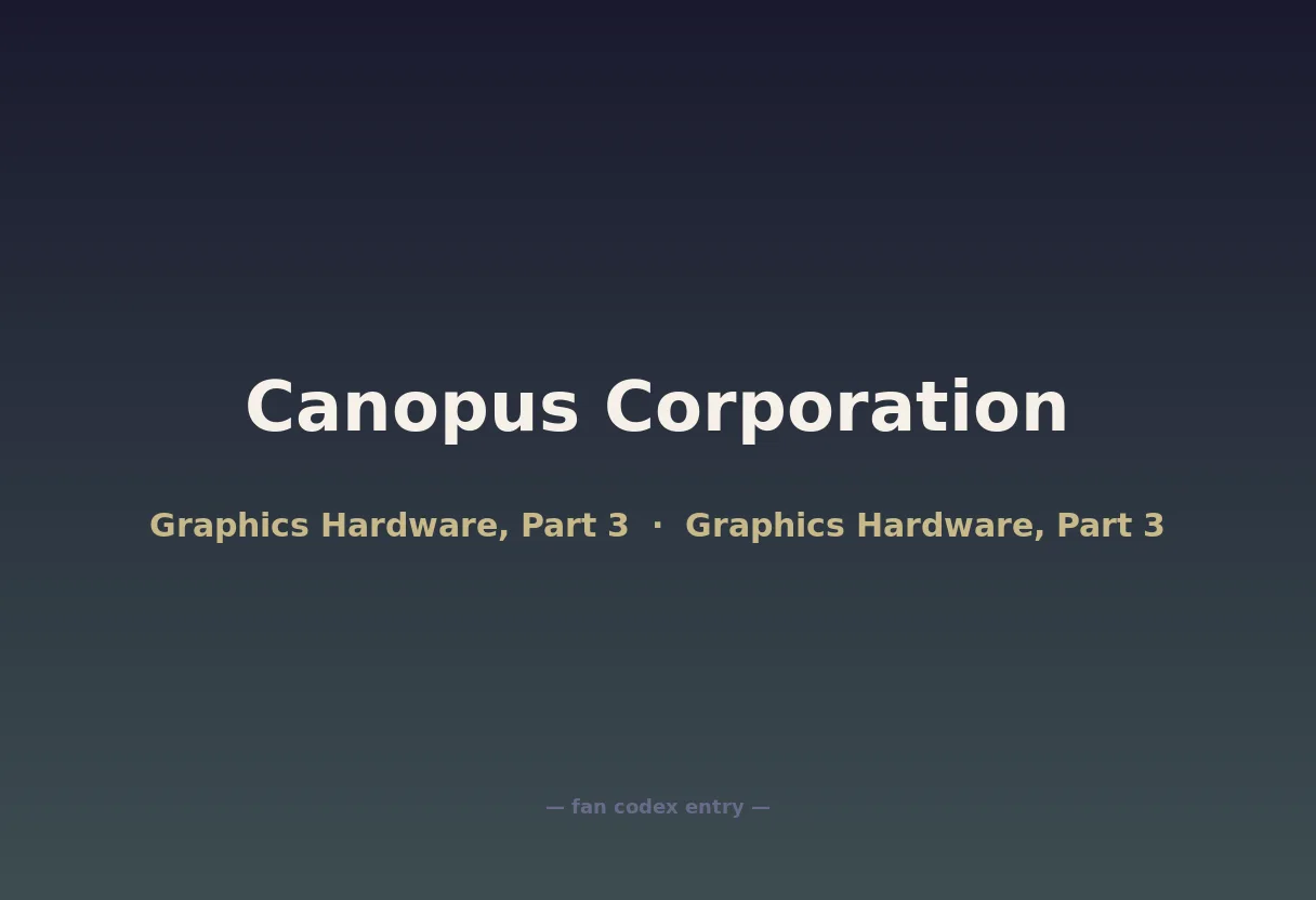 Canopus Corporation