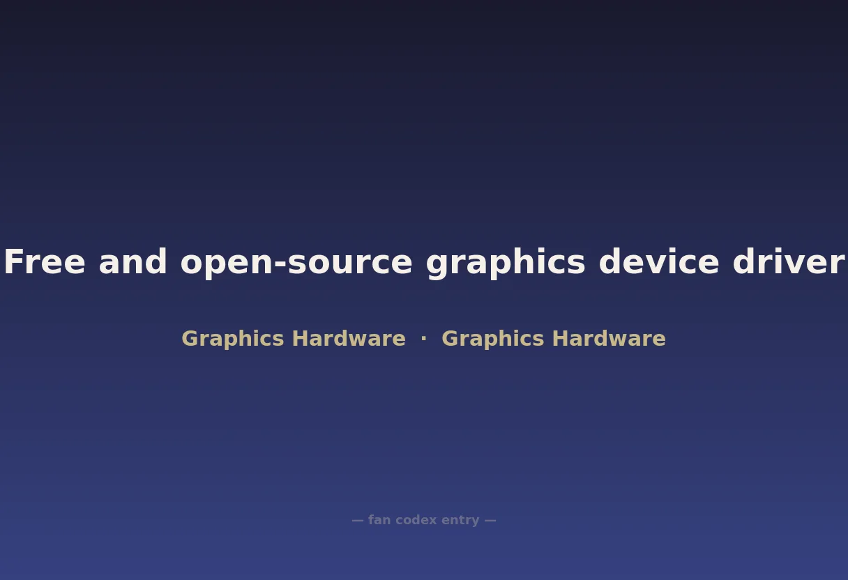 Free and open-source graphics device driver
