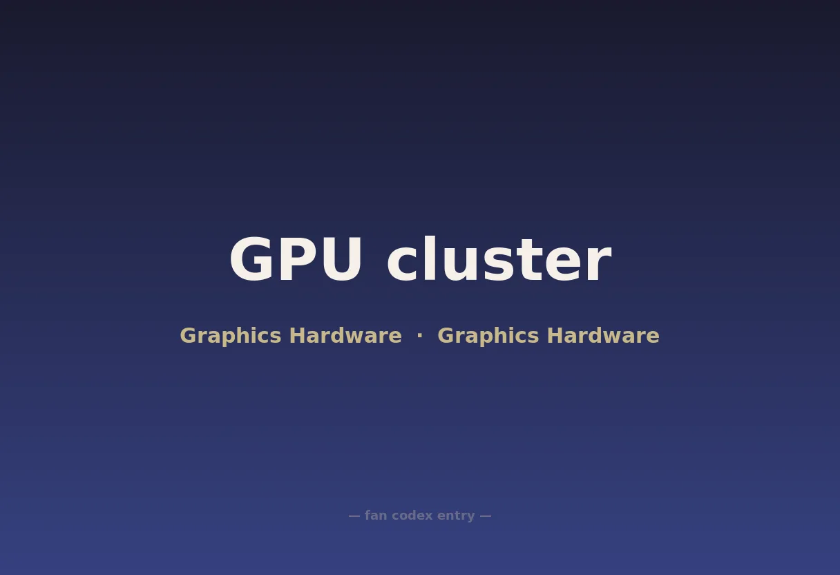 GPU cluster