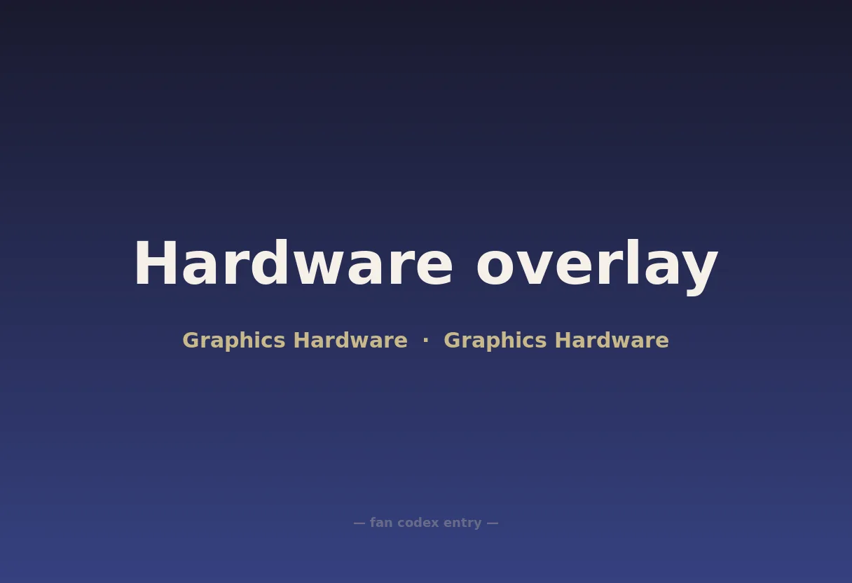 Hardware overlay