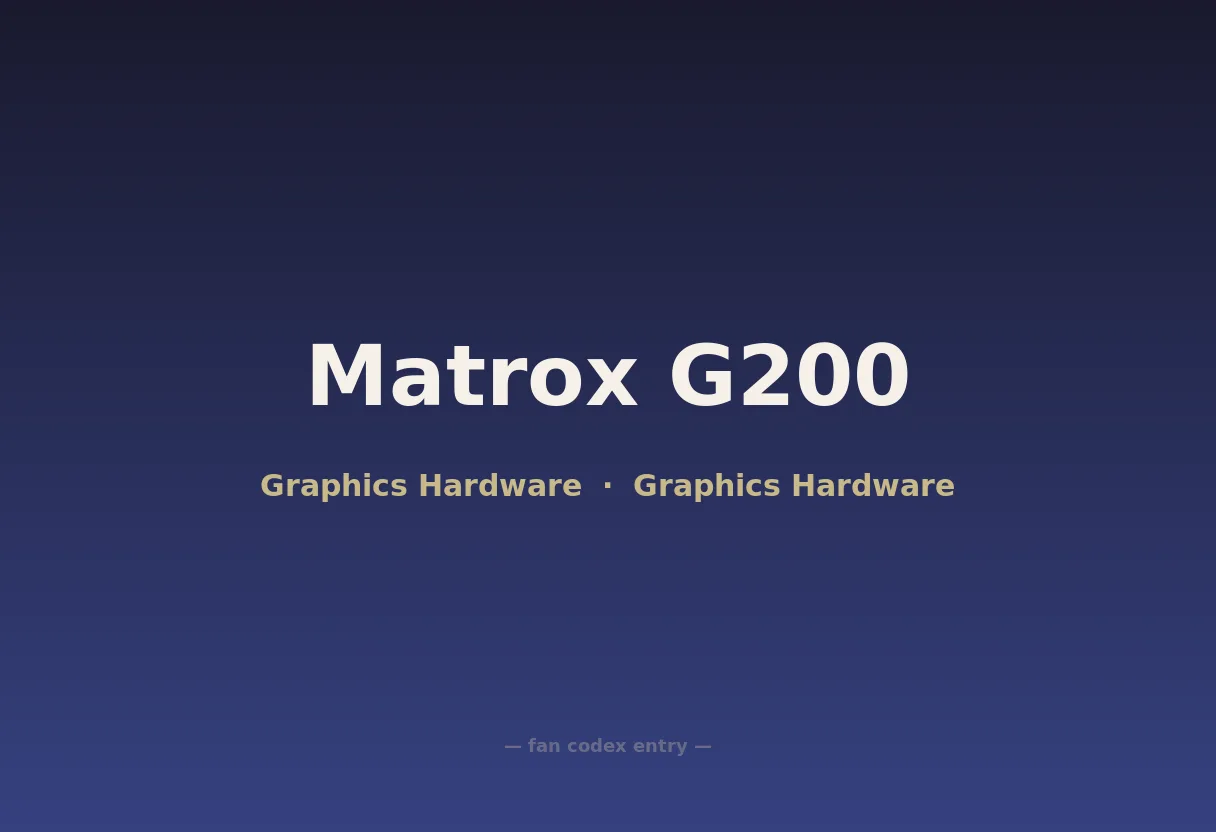 Matrox G200