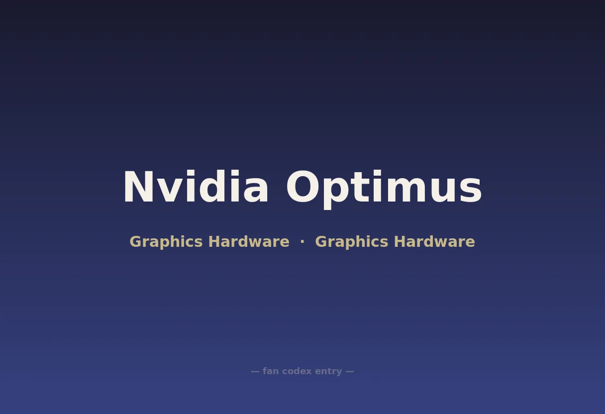 Nvidia Optimus