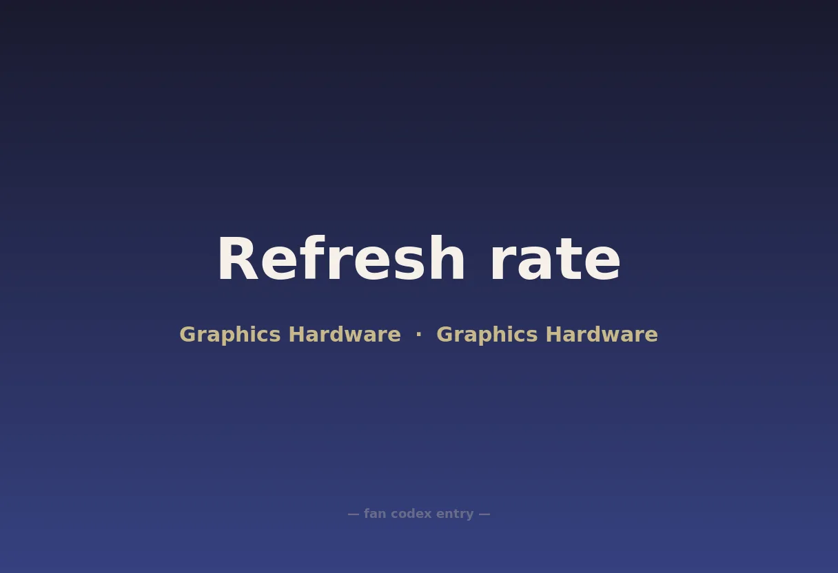 Refresh rate