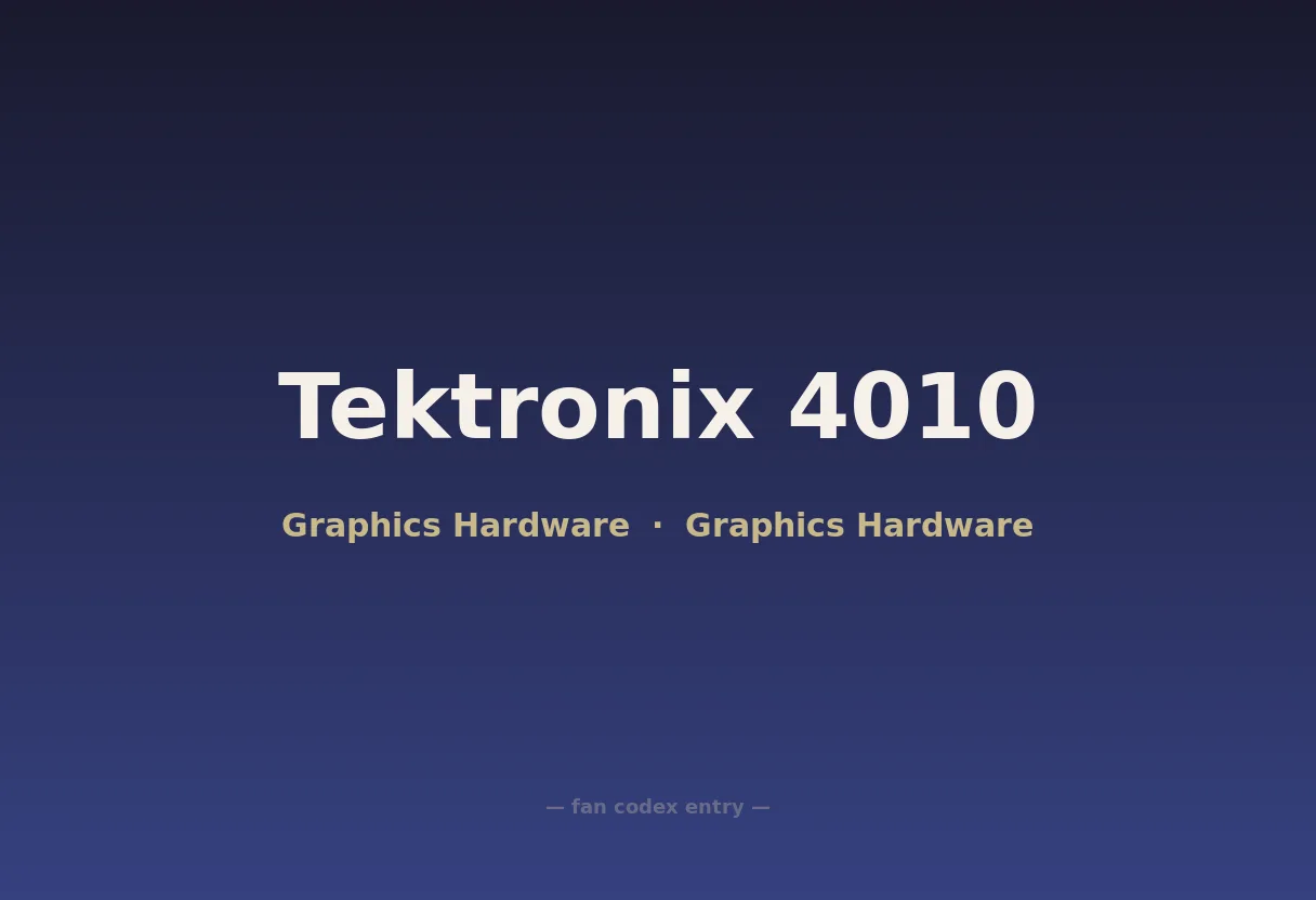 Tektronix 4010