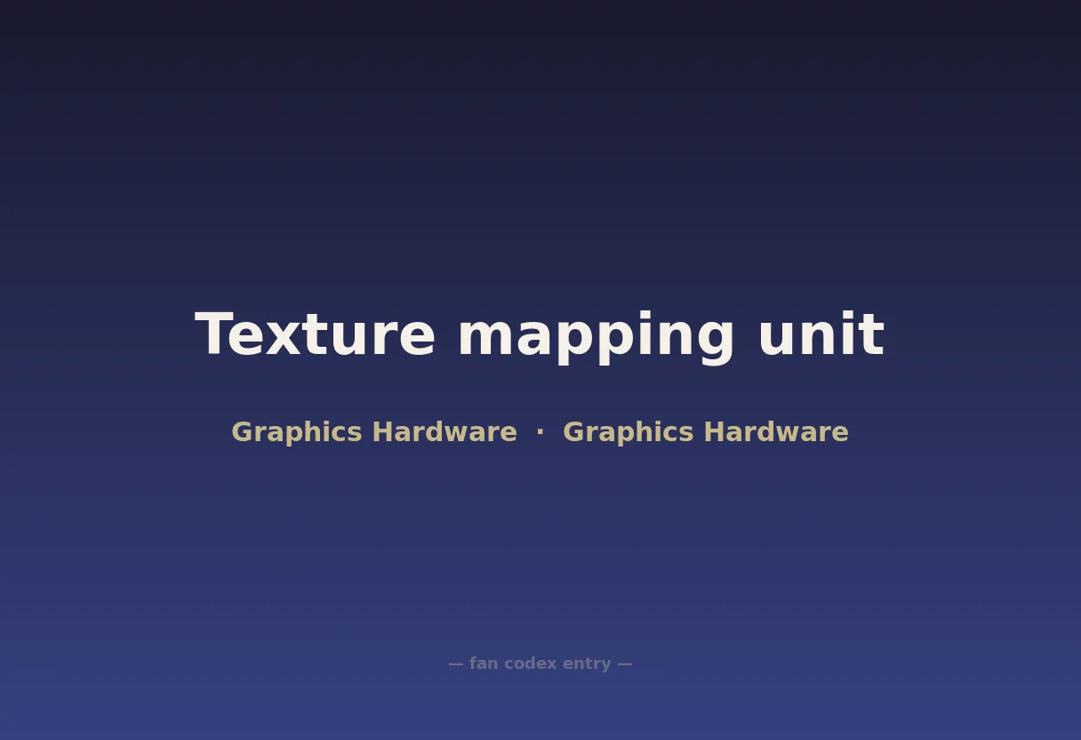 Texture mapping unit