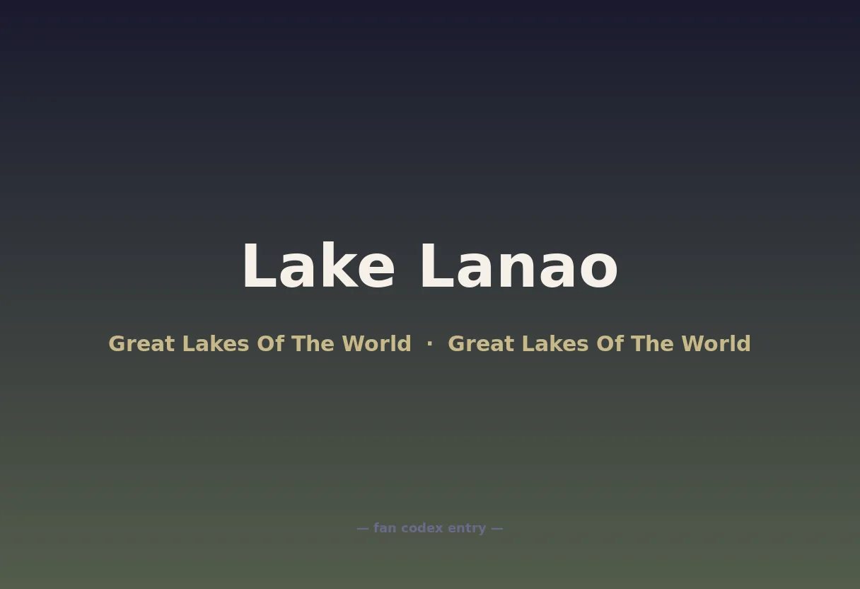Lake Lanao