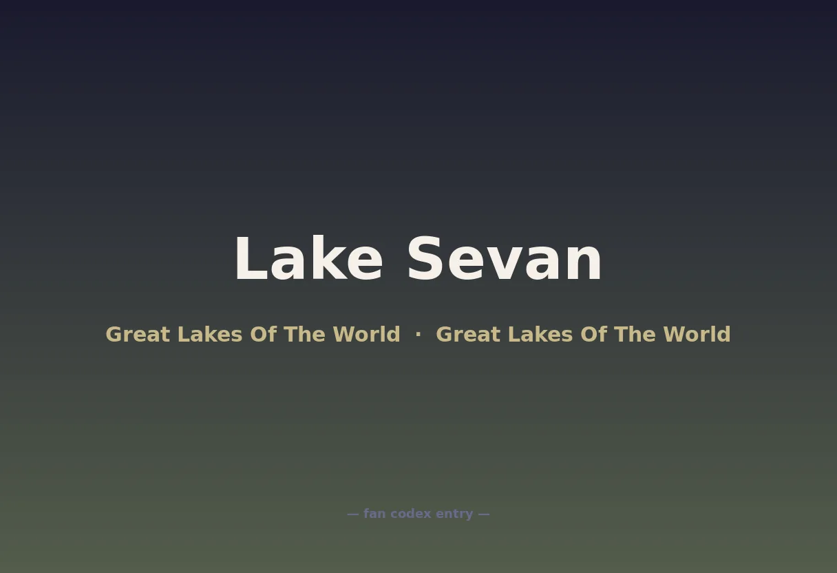 Lake Sevan