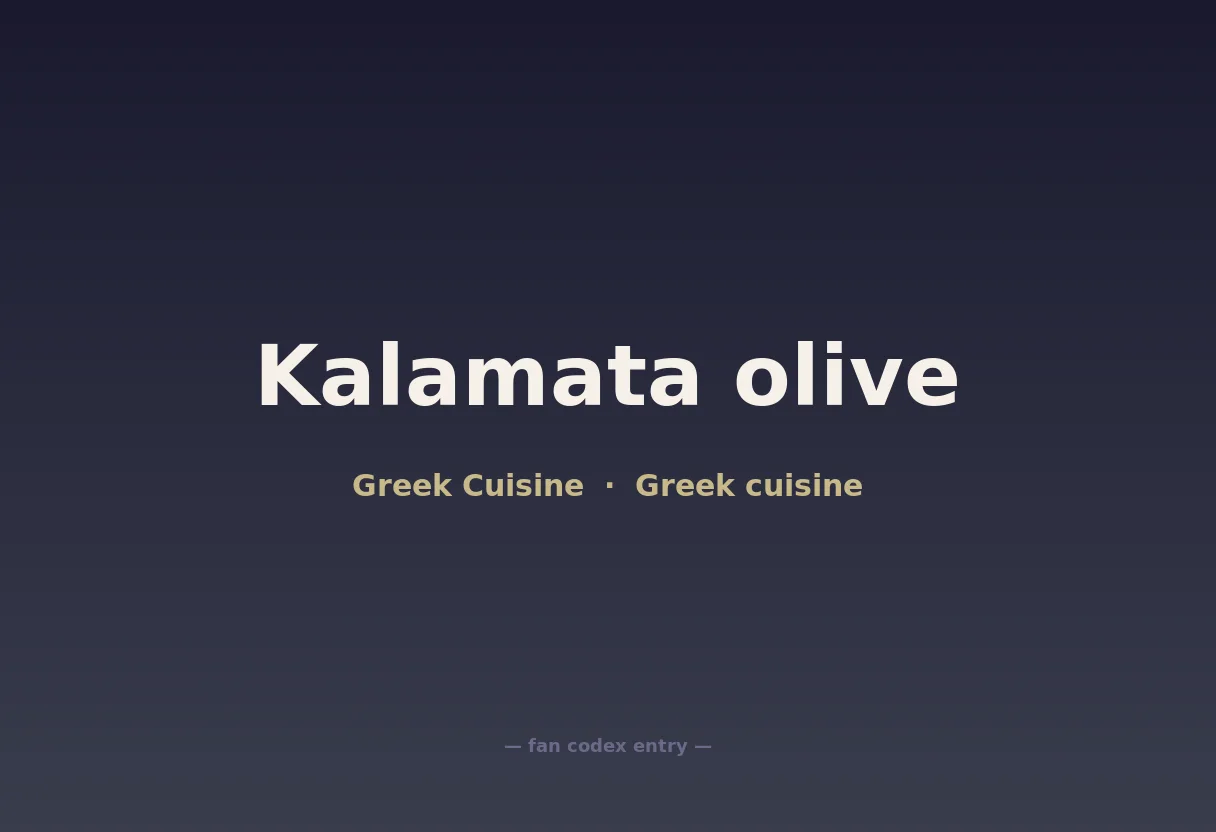 Kalamata olive