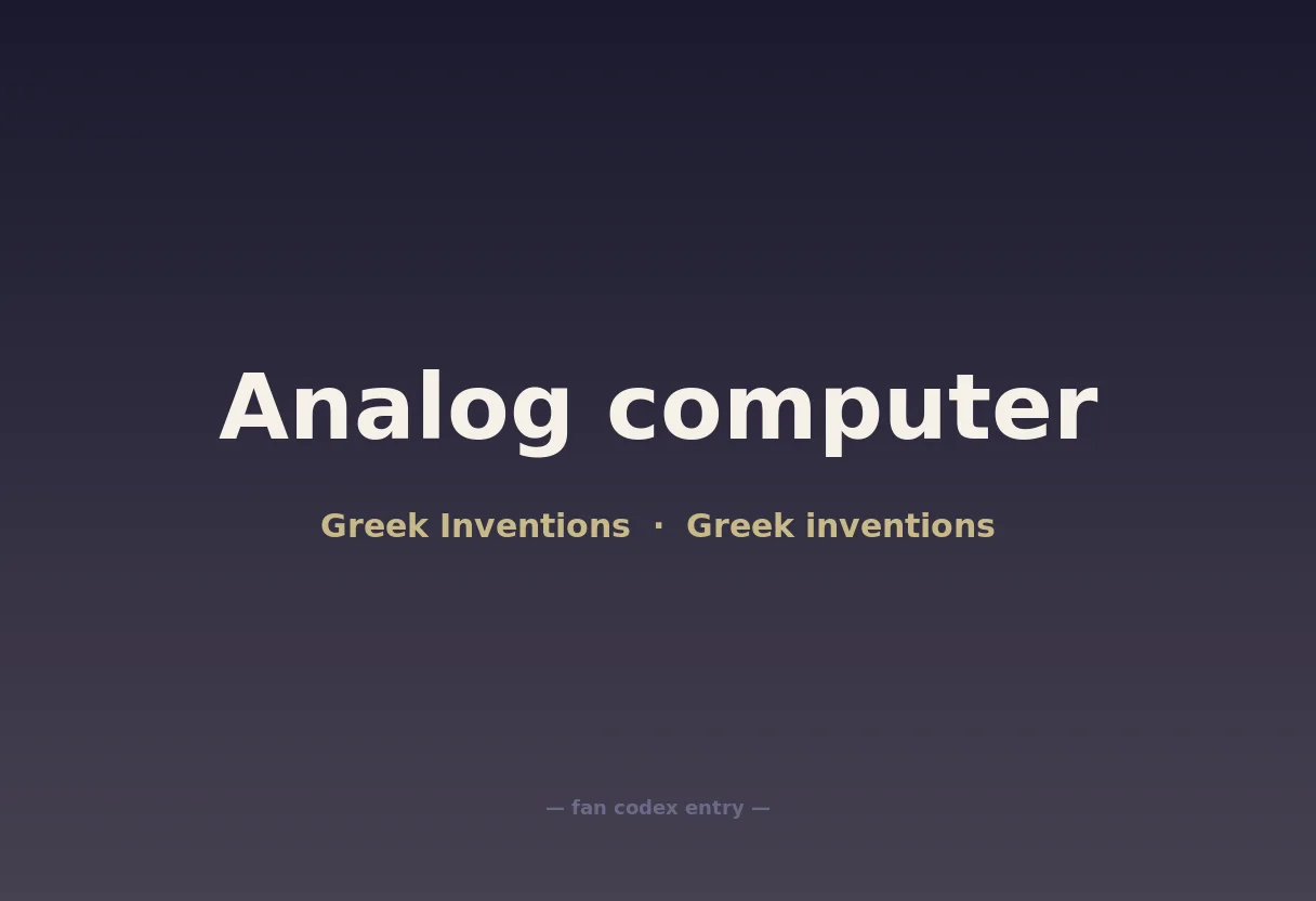 Analog computer