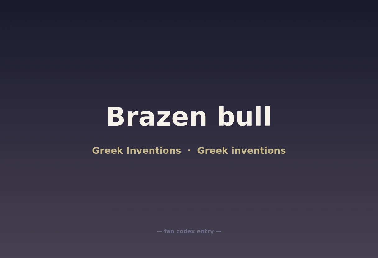 Brazen bull